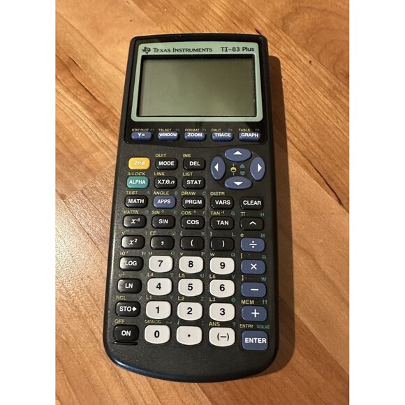 Texas Instruments TI-83 Plus Graphing Calculator w/Cover math student school - Picture 1 of 7